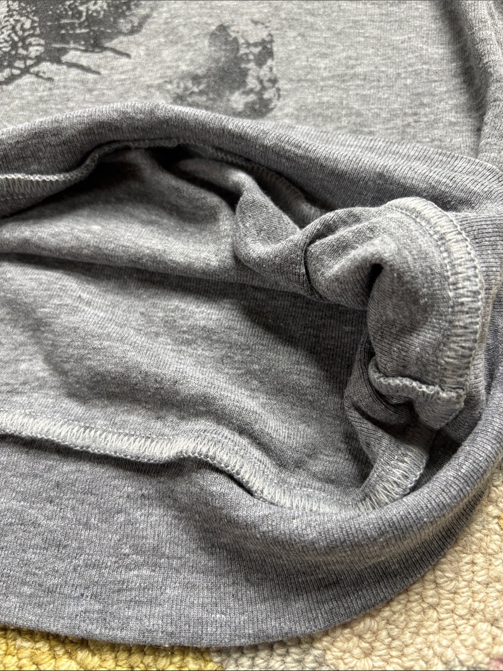 😸🏴☠️American Apparel Pirate Cat cross bones sweatshirt thinner material MED GUC - Picture 7 of 11